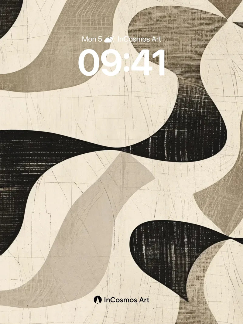 Sculpted Shadow Wallpaper with Textured Flow