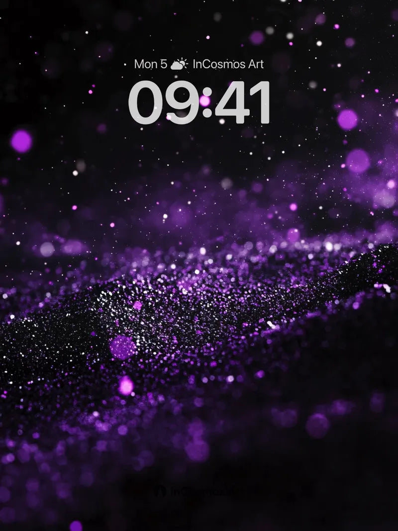 Luminous Dust Wallpaper with Cosmic Drift