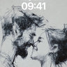 Whispering Charcoal Wallpaper with Shadowed Embrace wallpaper for iPhone, iPad & Mac