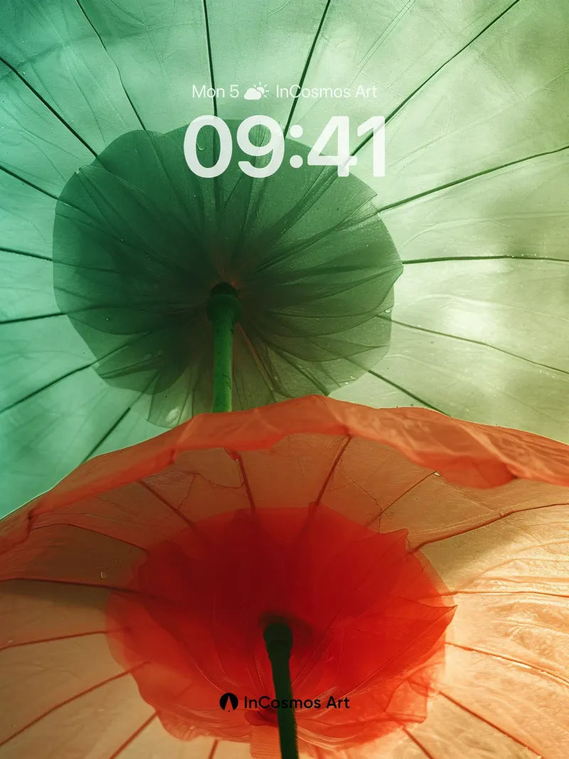 Floating Petal Wallpaper with Tissue Light wallpaper for iPhone, iPad & Mac