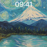 Starry Night Mountain Lake Wallpaper wallpaper for iPhone, iPad & Mac