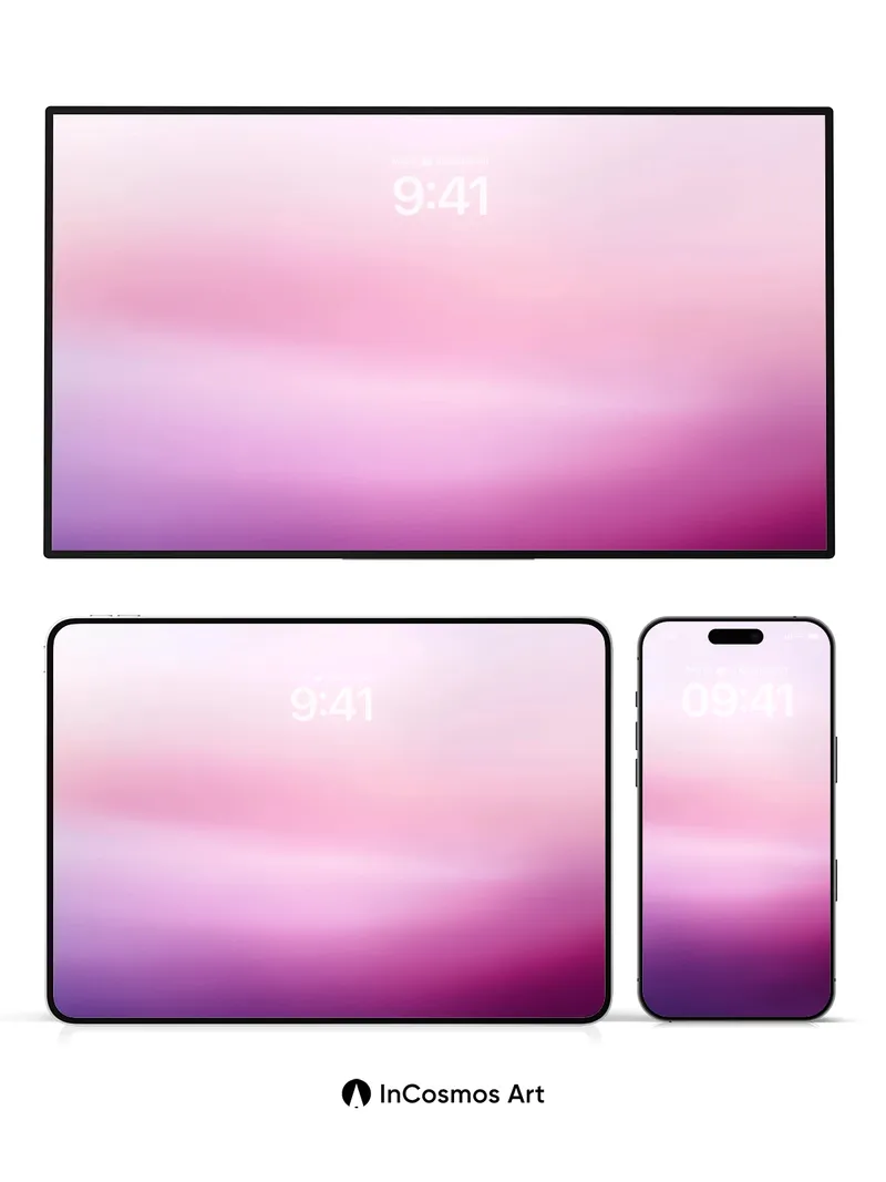 Luminous Hush Wallpaper with Ethereal Gradient