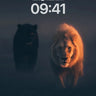 Shadowed Majesty Wallpaper with Golden Gaze wallpaper for iPhone, iPad & Mac