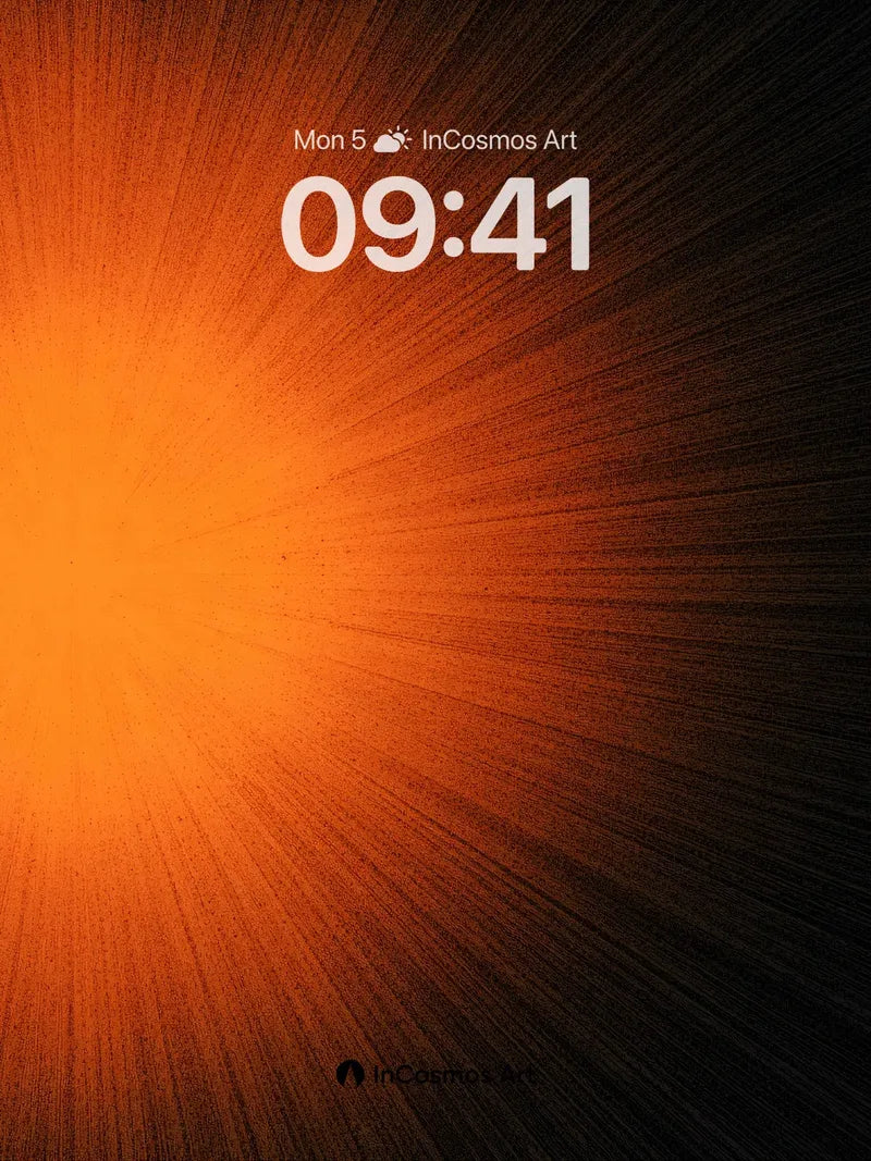 Incandescent Burst Wallpaper with Radiant Fractures