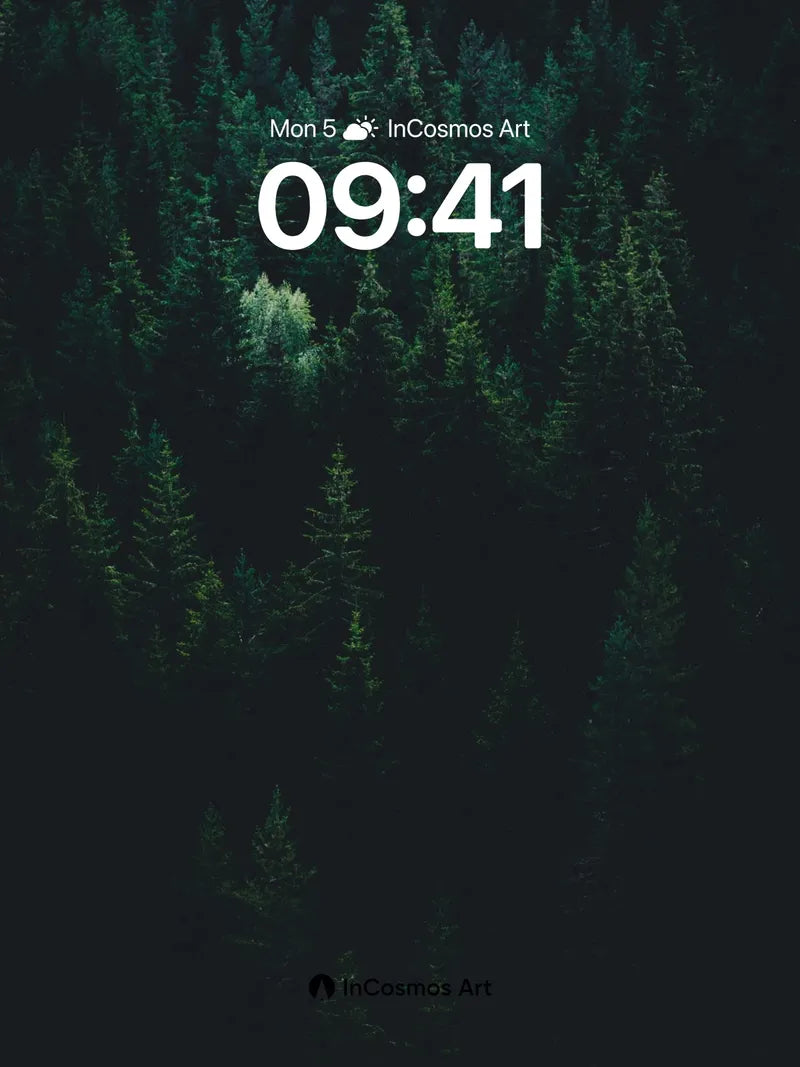 Midnight Forest Wallpaper with Whispering Pines
