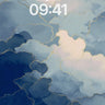 Ethereal Clouds with Gold Accents Wallpaper wallpaper for iPhone, iPad & Mac