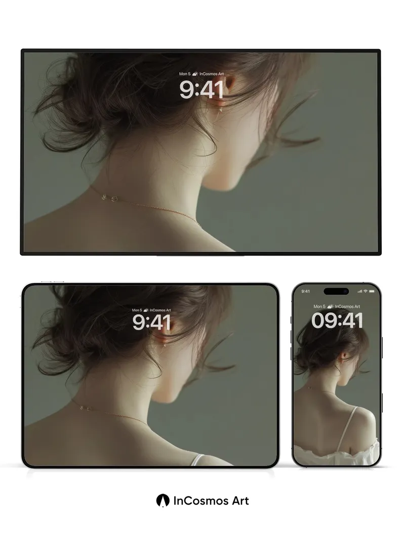 Silken Stillness Wallpaper with Whispering Light