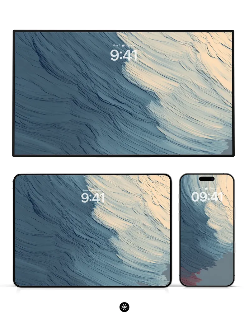 Fluid Motion Gradient Flow Wallpaper
