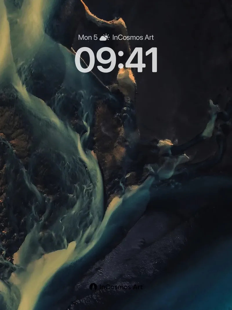 Luminous Abyss Wallpaper with Shadowed Depths