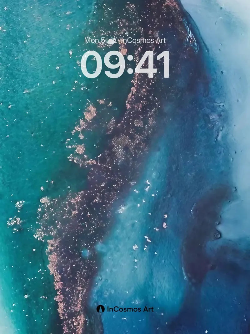 Coral Veil Wallpaper with Ocean Breath