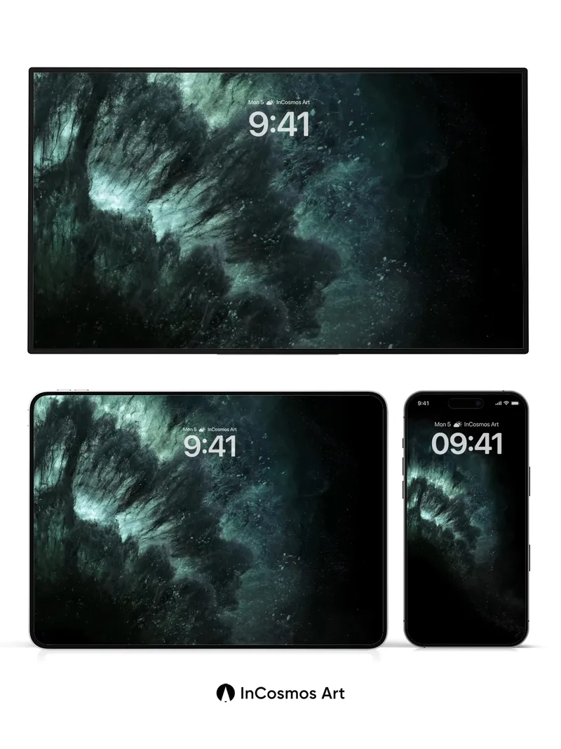 Cosmic Veil Wallpaper with Starlit Drift