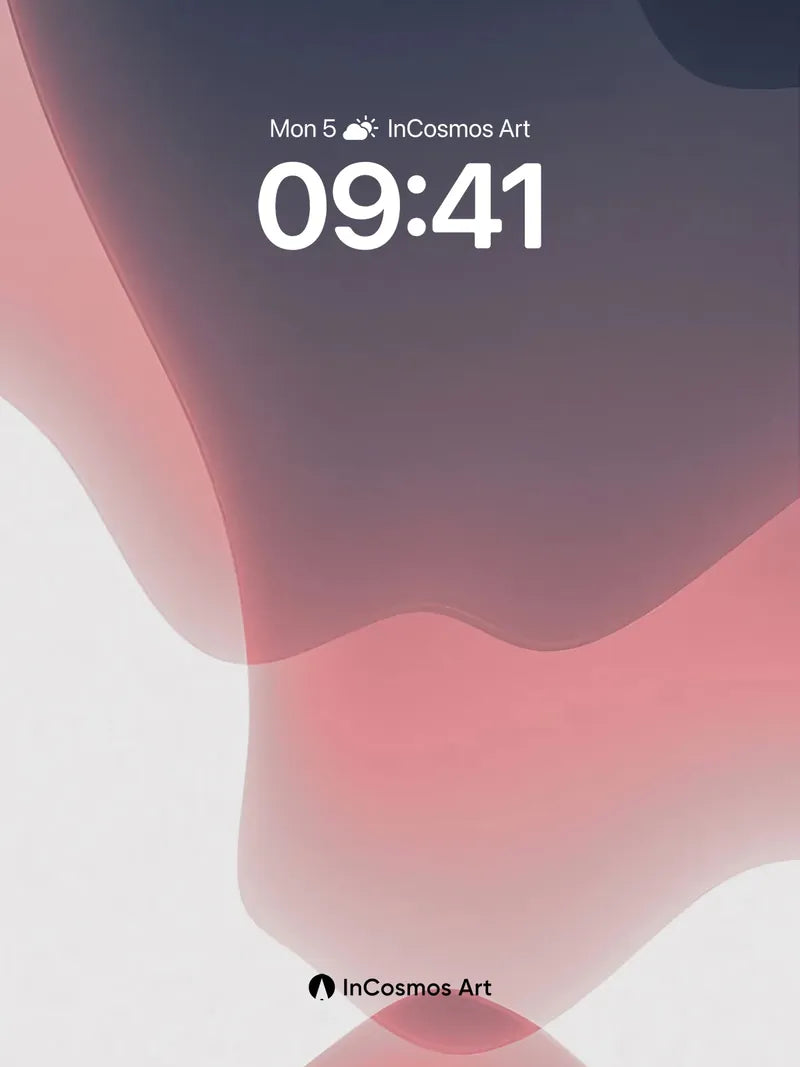 Velvet Hush Wallpaper with Floating Forms