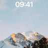 Serenity Peak Wallpaper with Golden Light Edge wallpaper for iPhone, iPad & Mac