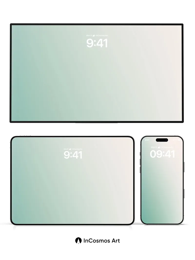 Serene Gradient Wallpaper with Soft Light Flow