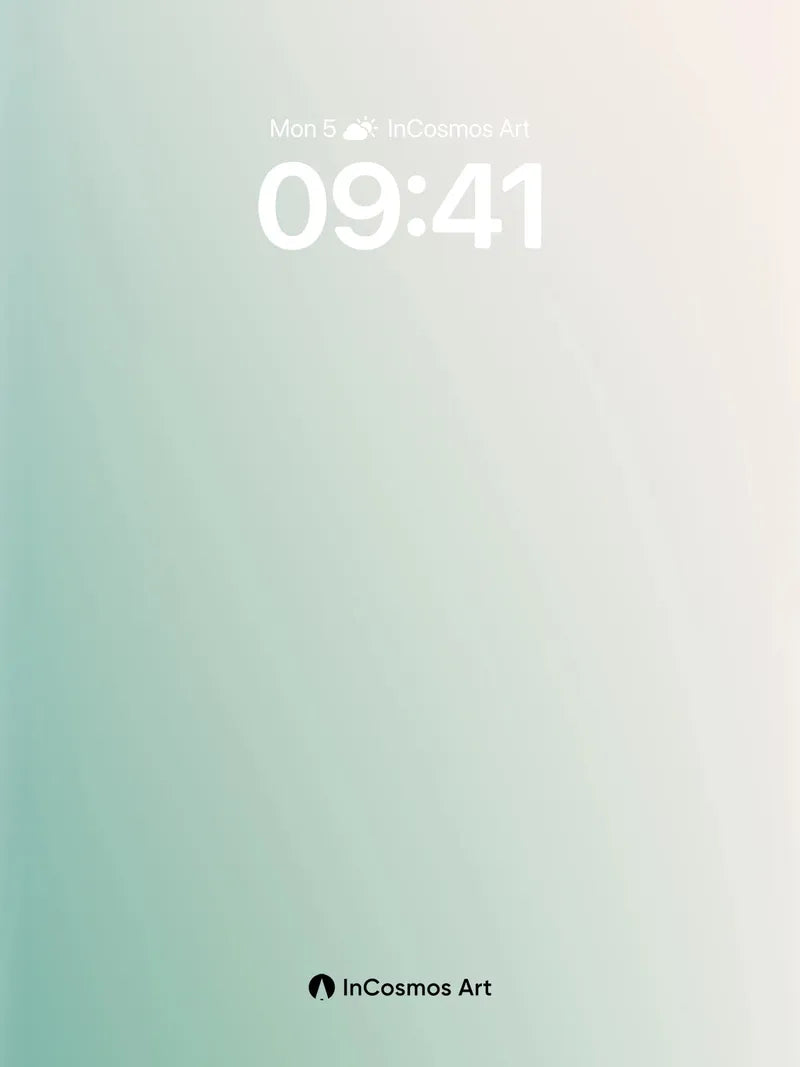 Serene Gradient Wallpaper with Soft Light Flow