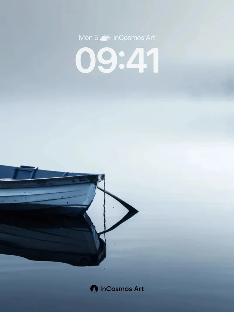 Serenity Drift Wallpaper with Mist-Bound Reflection