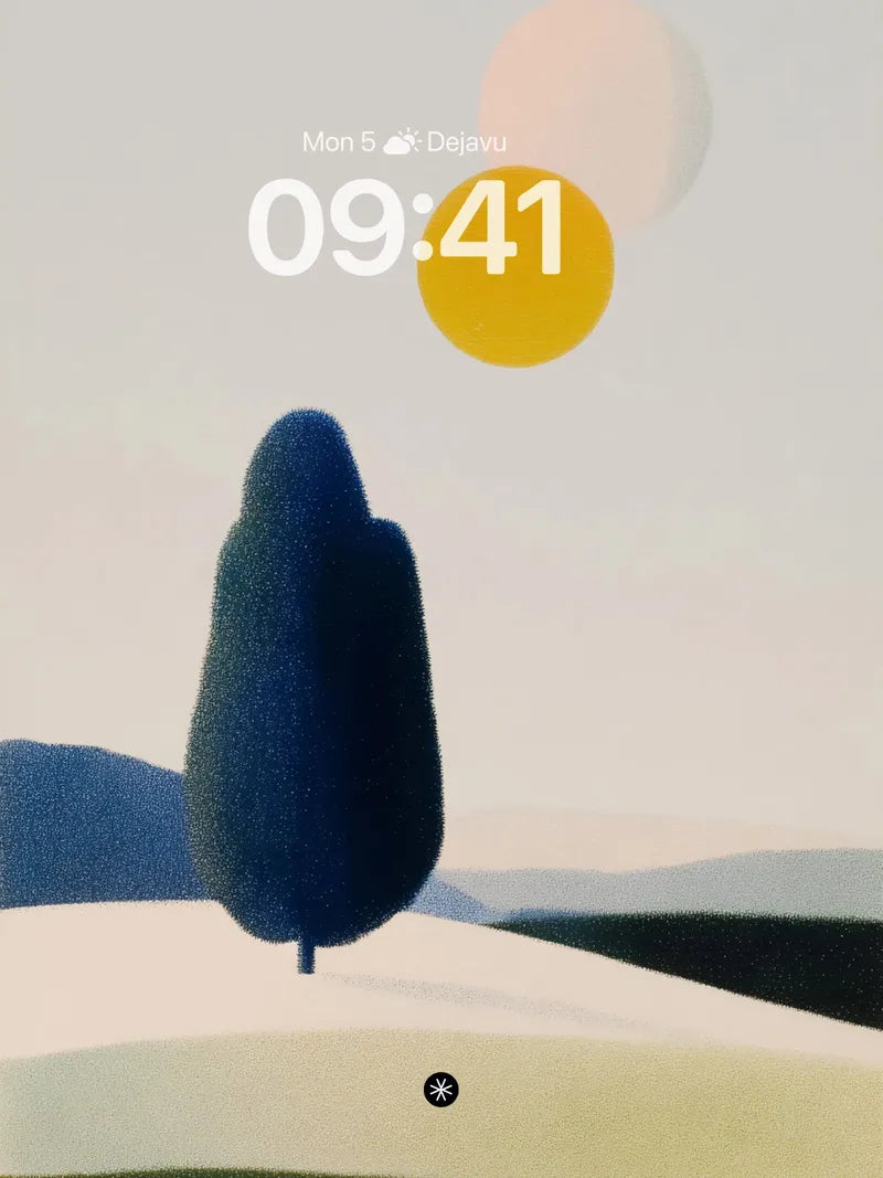 Serene Gradient Landscape Wallpaper wallpaper for iPhone, iPad & Mac