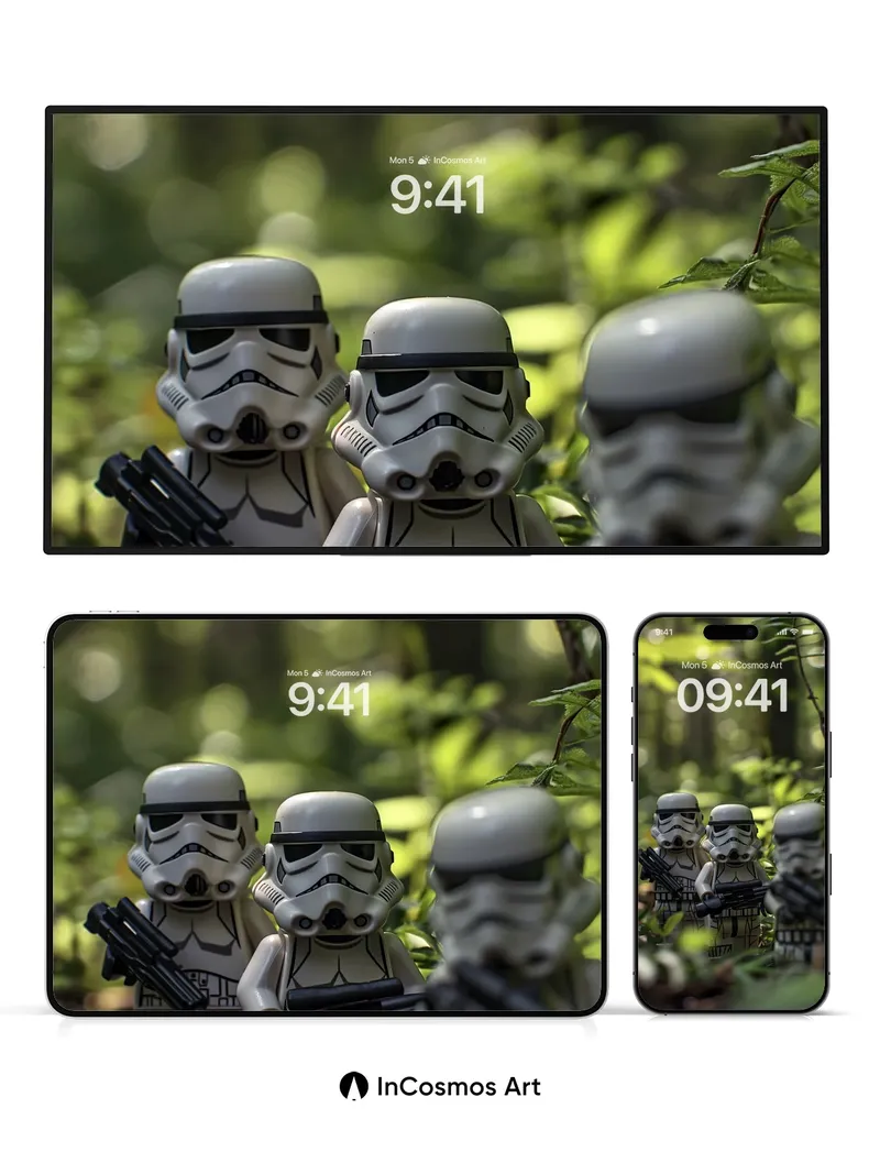 Forest Sentinel Wallpaper with Stormtrooper Echo