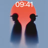 Silhouetted Echo Wallpaper with Sunset Halo wallpaper for iPhone, iPad & Mac