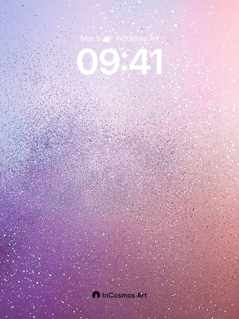 Luminous Drift Wallpaper with Cosmic Dust