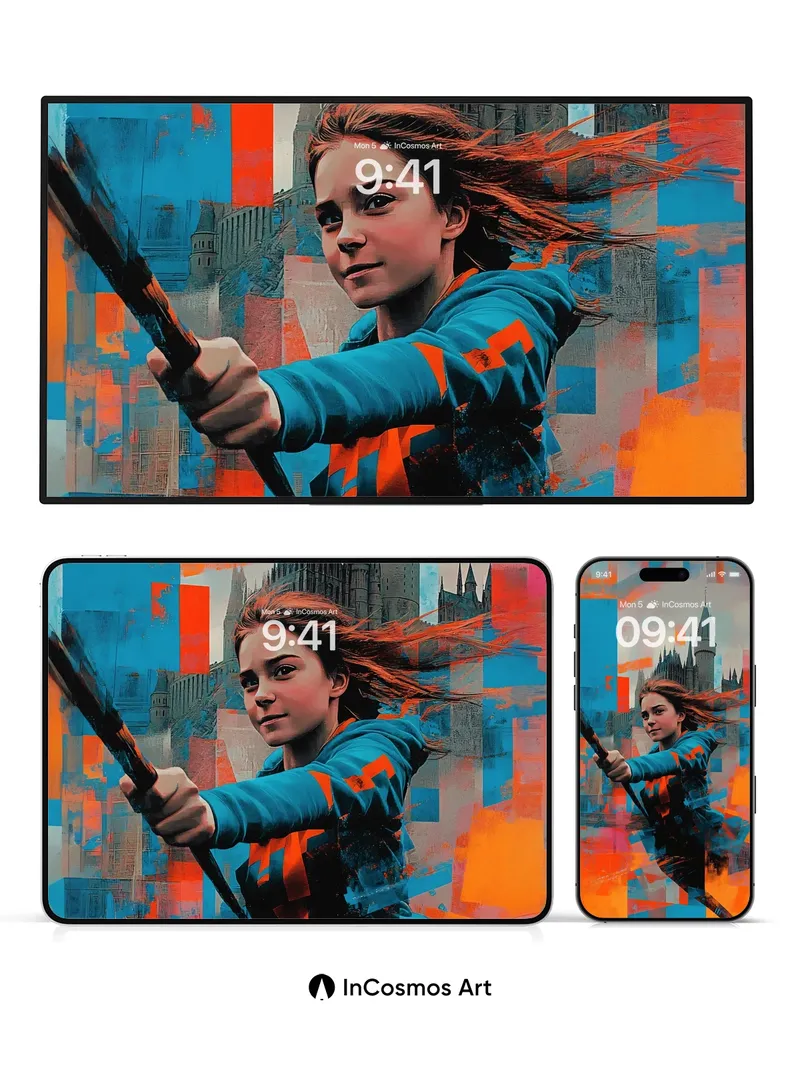 Fierce Brushstroke Wallpaper with Castle Echo