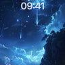 Celestial Cascade Wallpaper with Falling Stars wallpaper for iPhone, iPad & Mac