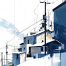 Snowfall Silence Wallpaper with Electric Lines wallpaper for iPhone, iPad & Mac