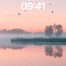 Serene Dawn Wallpaper with Flying Silhouettes wallpaper for iPhone, iPad & Mac