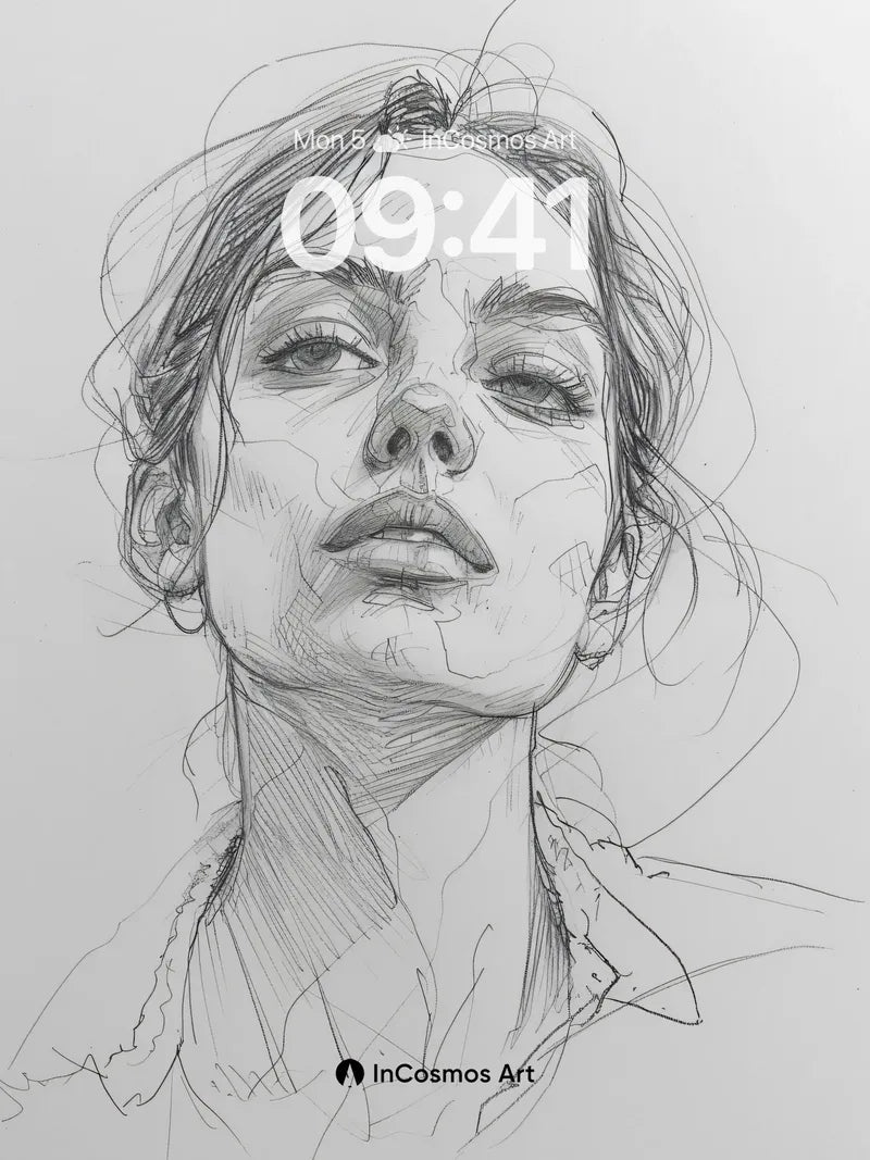 Whispered Lines Wallpaper with Soft Shadows