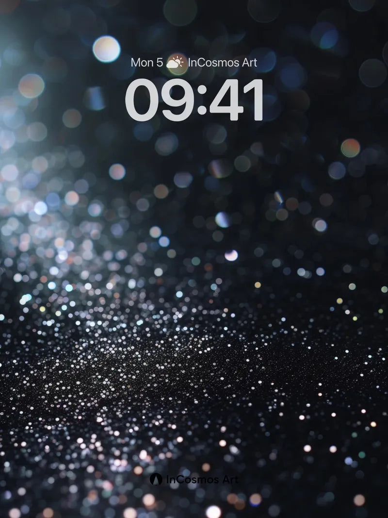 Cosmic Dust Wallpaper with Starlight Trails