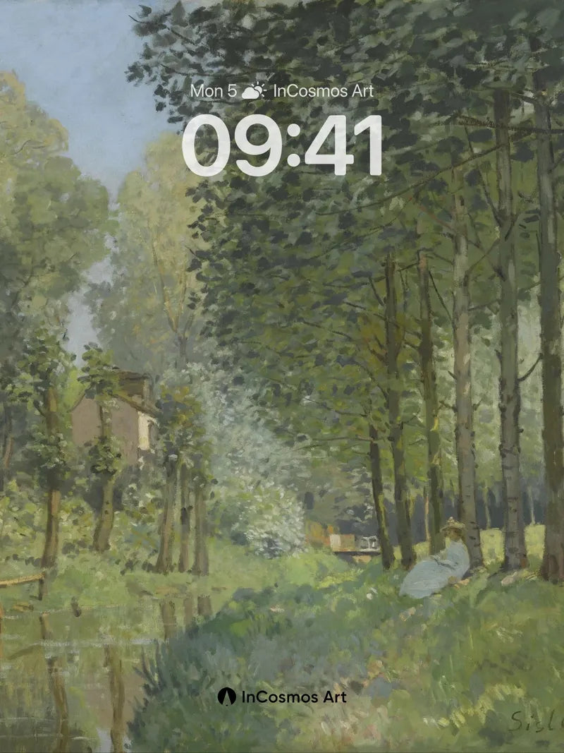 Whispering Canopy Wallpaper with Sunlit Paths