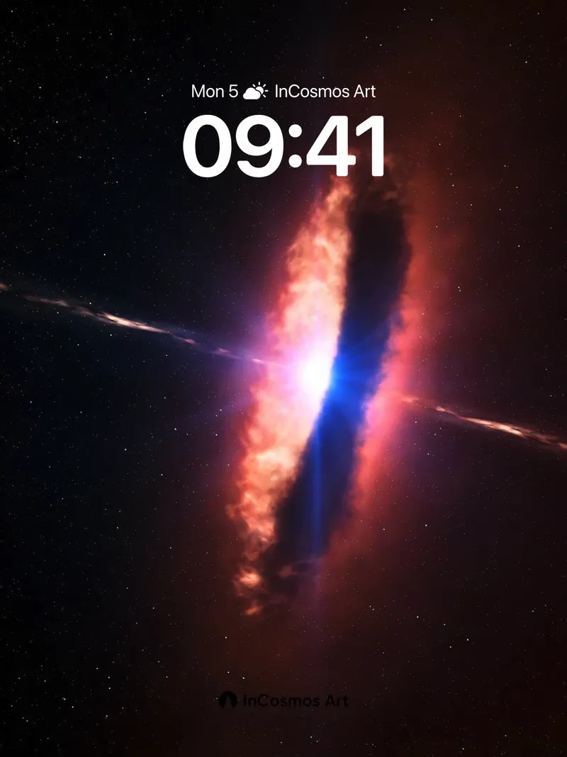 Cosmic Veil Wallpaper with Nebula Pulse wallpaper for iPhone, iPad & Mac