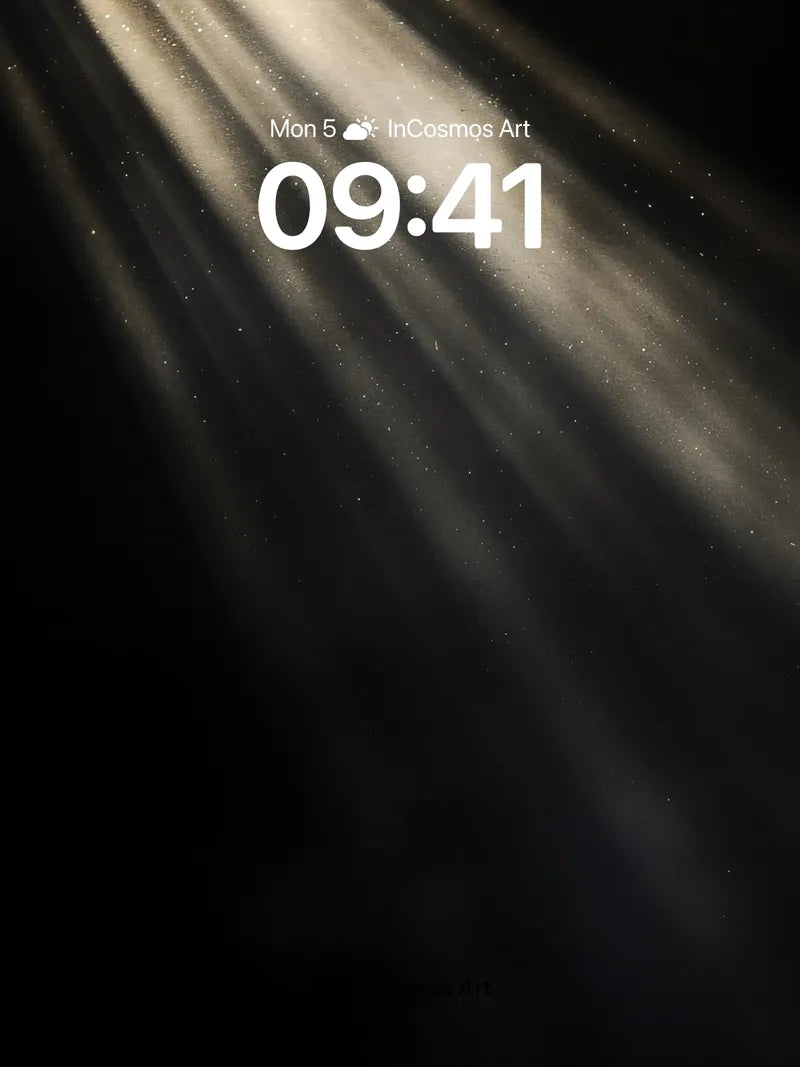 Silent Beam Wallpaper with Dust Motifs