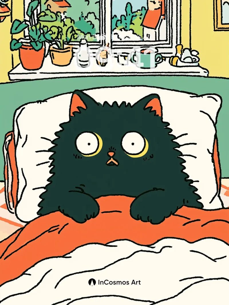 Whimsical Fluff Wallpaper with Window Gaze wallpaper for iPhone, iPad & Mac