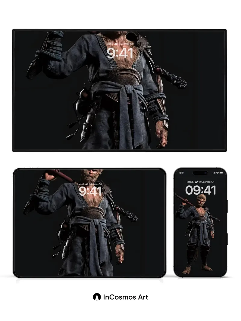 Feral Warrior Wallpaper with Steel-Whispered Hair