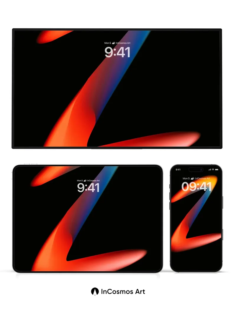 Neon Pulse Wallpaper with Electric Z