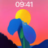 Surreal Bloom Wallpaper with Sunset Geometry wallpaper for iPhone, iPad & Mac