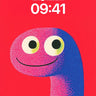 Playful Gradient Wallpaper with Dot-Textured Smile wallpaper for iPhone, iPad & Mac