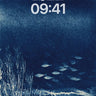 Silent Currents Wallpaper with Cyanotype Depth wallpaper for iPhone, iPad & Mac
