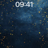 Midnight Gold Dust Wallpaper with Celestial Drift wallpaper for iPhone, iPad & Mac