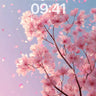Serenity Bloom Wallpaper with Floating Petals wallpaper for iPhone, iPad & Mac