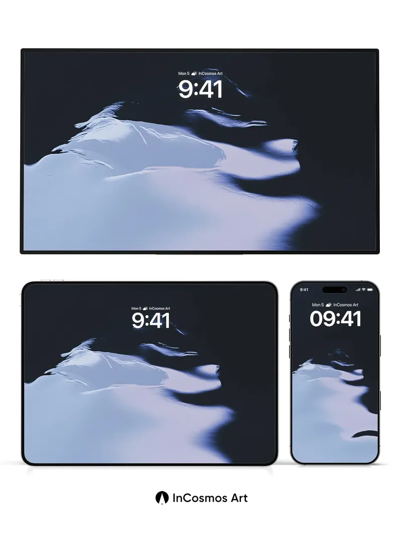 Silent Depth Wallpaper with Liquid Shadows