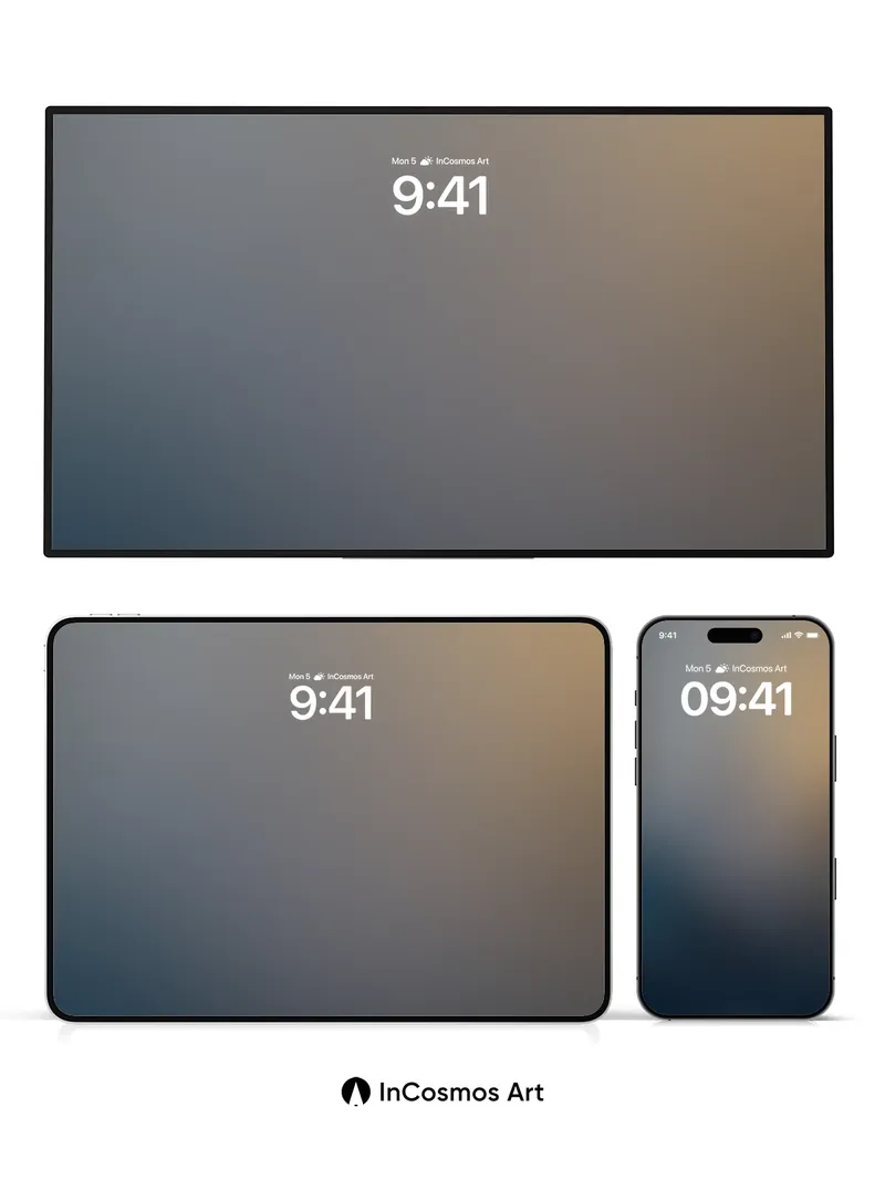 Muted Horizon Wallpaper with Soft Gradient Depth