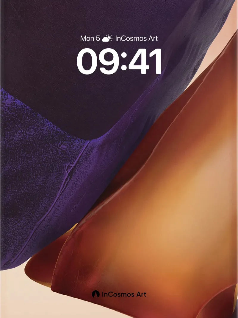 Velvet Embrace Wallpaper with Amber Light