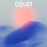 Serene Dune Wallpaper with Rose Sun wallpaper for iPhone, iPad & Mac