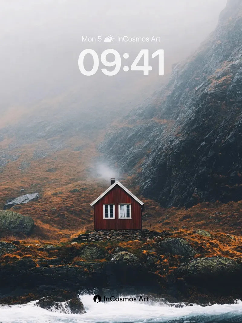 Whispering Cove Wallpaper with Smoldering Chimney