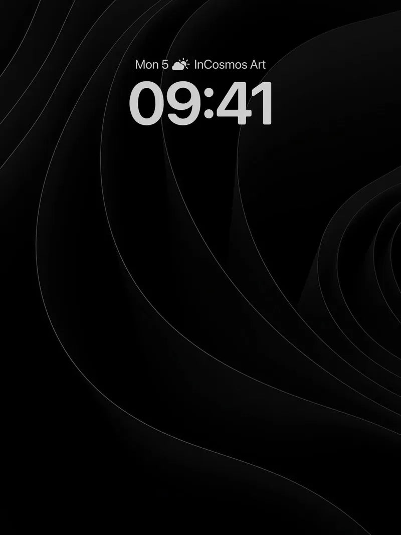 Silent Spiral Wallpaper with Shadowed Curves