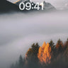 Autumn Mist Mountain Landscape Wallpaper