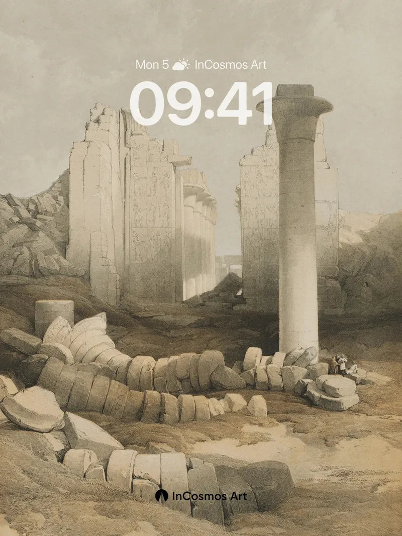 Echoes of Stone Wallpaper with Forgotten Scripts