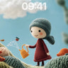Knitted Wonder Wallpaper with Floating Fish wallpaper for iPhone, iPad & Mac